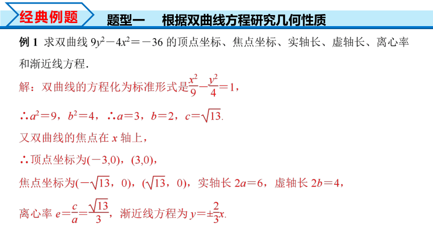 3.2.2双曲线的简单几何性第1课时  课件（共25张PPT）
