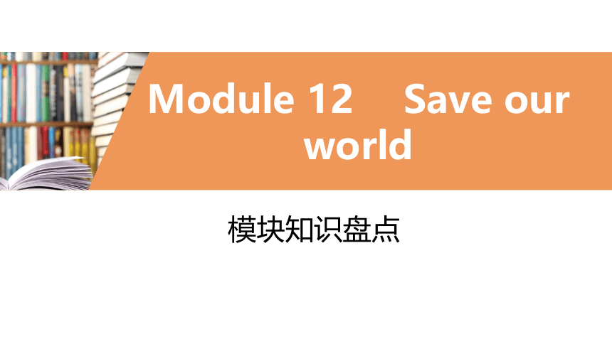 外研版九年级上册 Module 12 Save our world 模块复习课件 (共48张PPT)