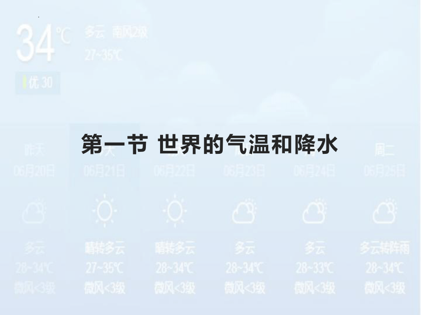 2.1《世界的气温和降水》课件(共70张PPT)2022-2023学年中图版地理八年级上册