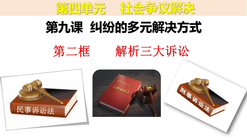 9.2 解析三大诉讼 课件(共31张PPT)-2023-2024学年高中政治统编版选择性必修二法律与生活