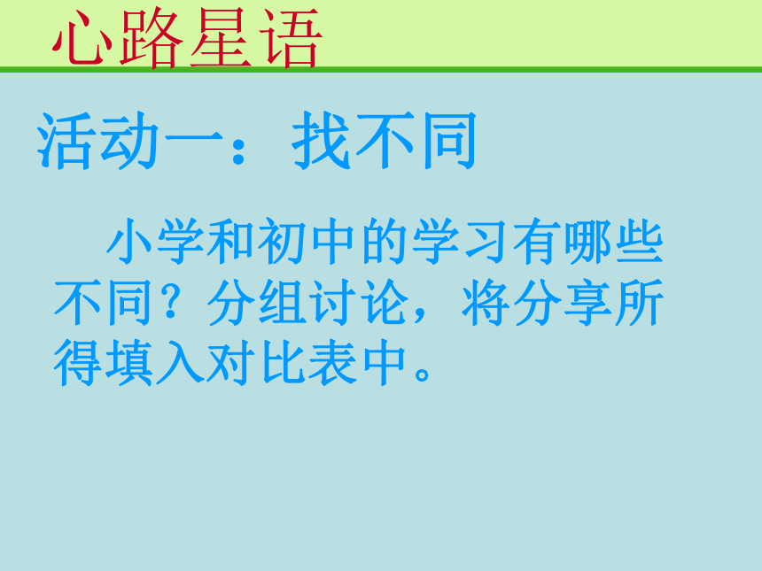 鄂科版心理健康七年级 3.新学段 新学习 课件（11ppt）