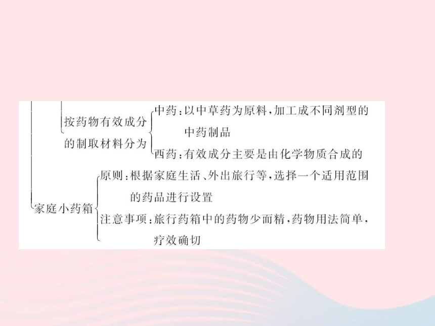 八年级生物下册第八单元降地生活第二章用药与急救作业课件（26张PPT）