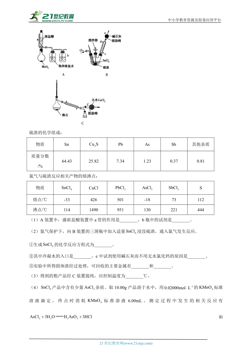 【通用版】2023届高考化学一轮复习化学实验基础专练（8）常见的无机实验和物质制备