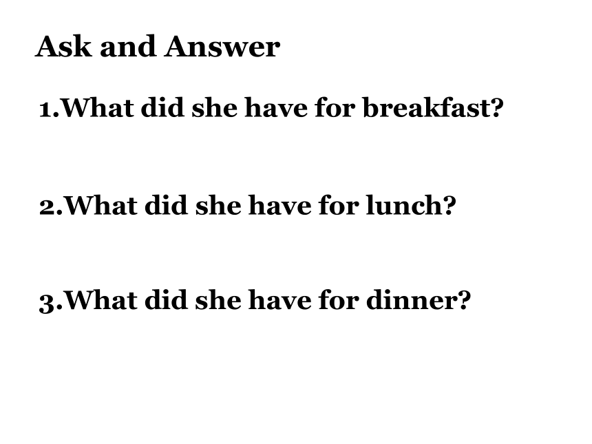 Module2 Unit1 What did she have for lunch ? 课件（20张PPT）