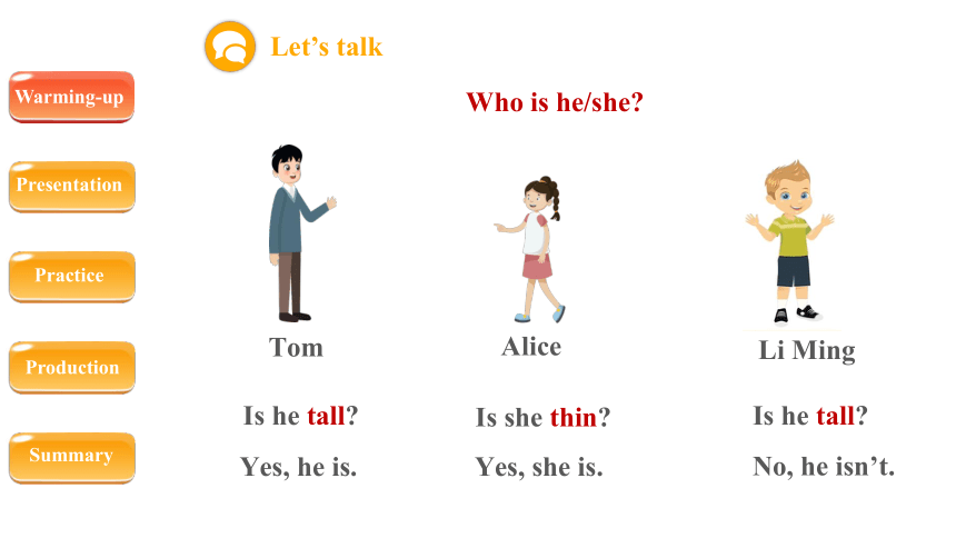Unit 1 What's he like? Part A  Let’s learn 课件（共26张PPT，内嵌音视频）