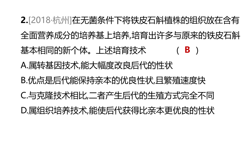 2022年浙江省中考科学一轮复习 第09课时　生物的生殖和发育（课件 37张PPT）