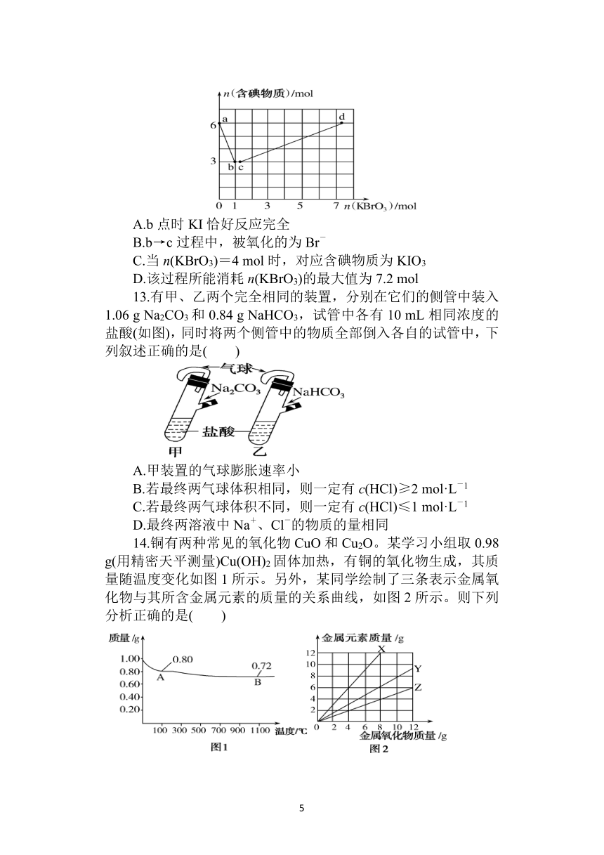 山东省聊城市高唐县第一重点高中2022届高三上学期9月开学考试化学试题（Word版含答案）