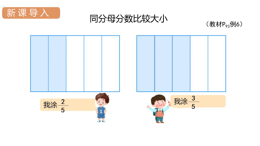 人教版数学三年级上册8 同分母分数比较大小课件（15张PPT)