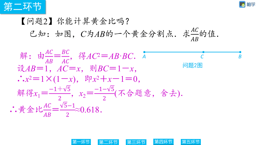 【慧学智评】北师大版九上数学 4-8 黄金分割及其应用 同步授课课件