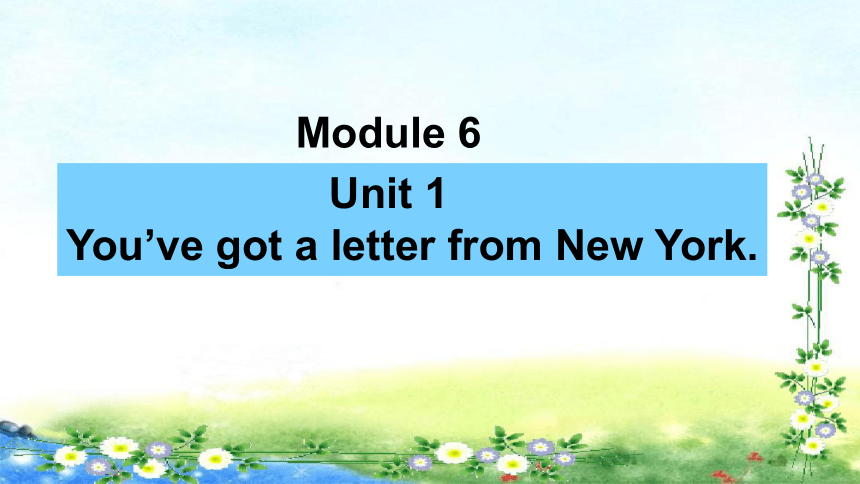 Module 6 Unit 1 You’ve got a letter from New York.课件 (共46张PPT)