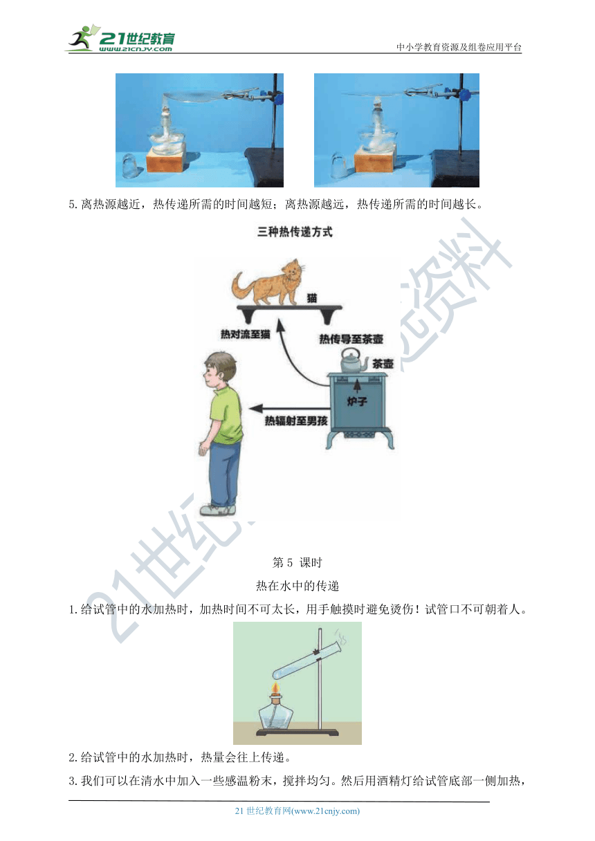 教科版五下第四单元  热 知识梳理