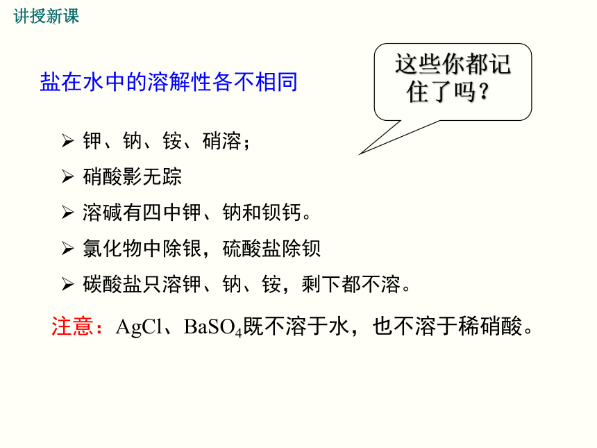 11.1 生活中常见的盐 第二课时 复分解反应发生的条件 课件-2021-2022学年九年级化学人教版下册(共23张PPT)