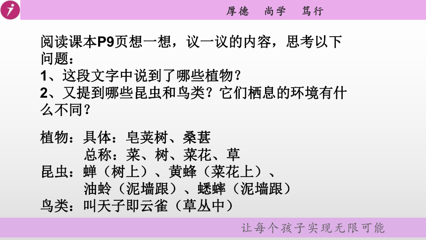 人教版七年级生物上册1.1.2《调查周边环境中的生物》课件 （共31张PPT）