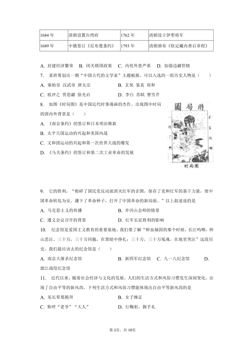 2023年辽宁省盘锦市中考历史二模试卷（含解析）