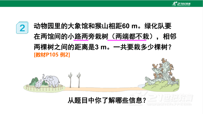 新人教版数学五年级上册7.2.植树问题（2）课件(20张PPT)