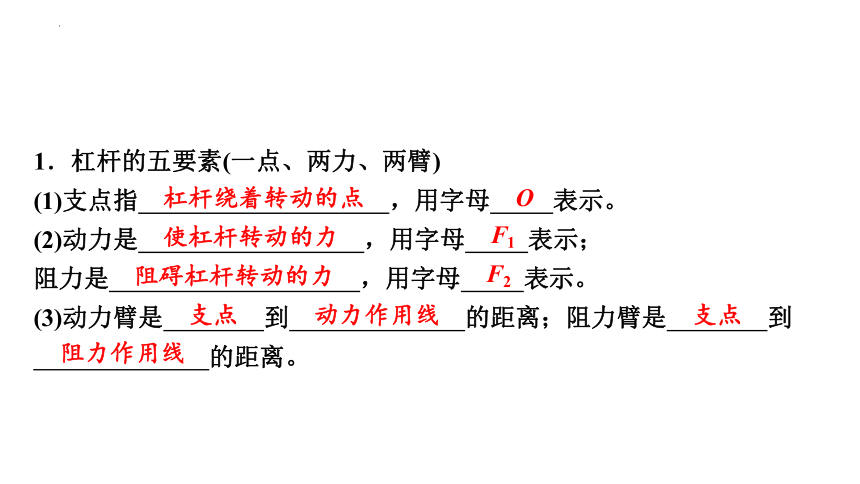 12-1杠杆(第一课时) 习题课件－2021－2022学年人教版物理八年级下册(共21张PPT)