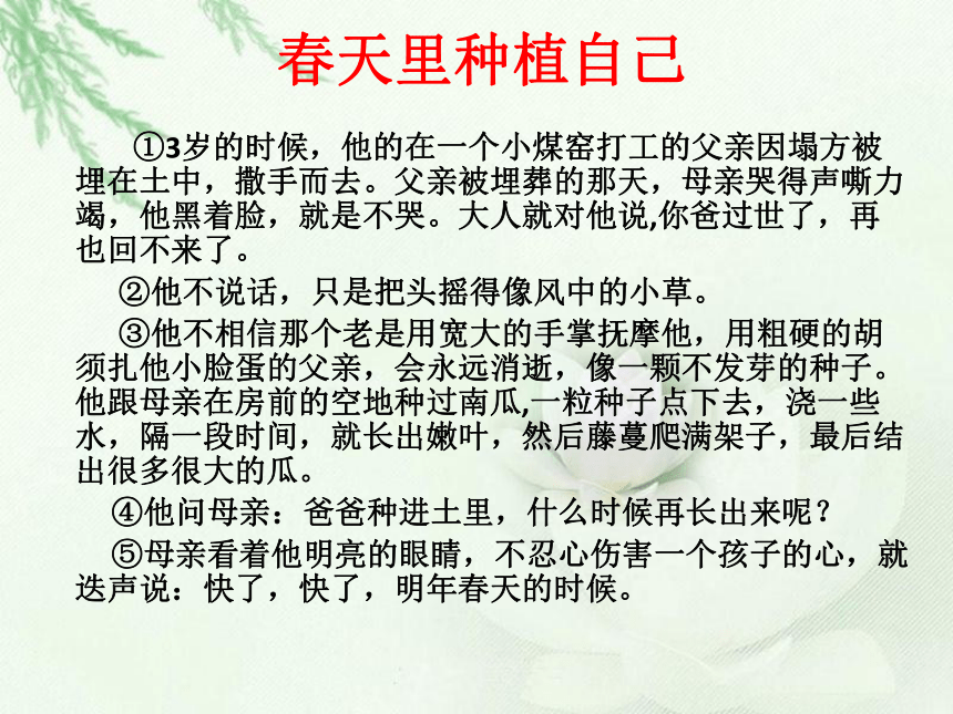 【2022作文专题】记叙文考点专题训练 考点一：概括文章的主要内容和情节 课件