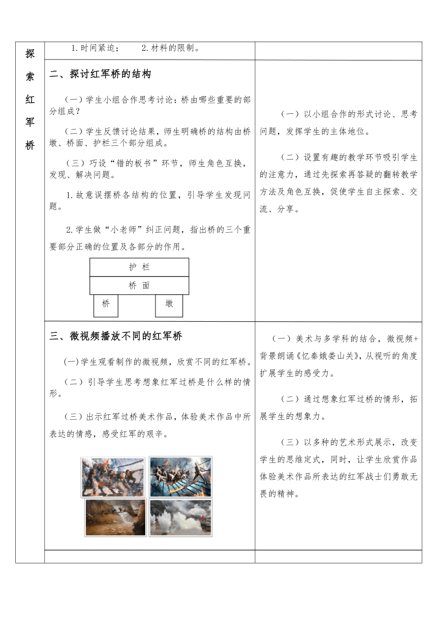 赣美版 二年级下册美术 第16课 红军桥 教案