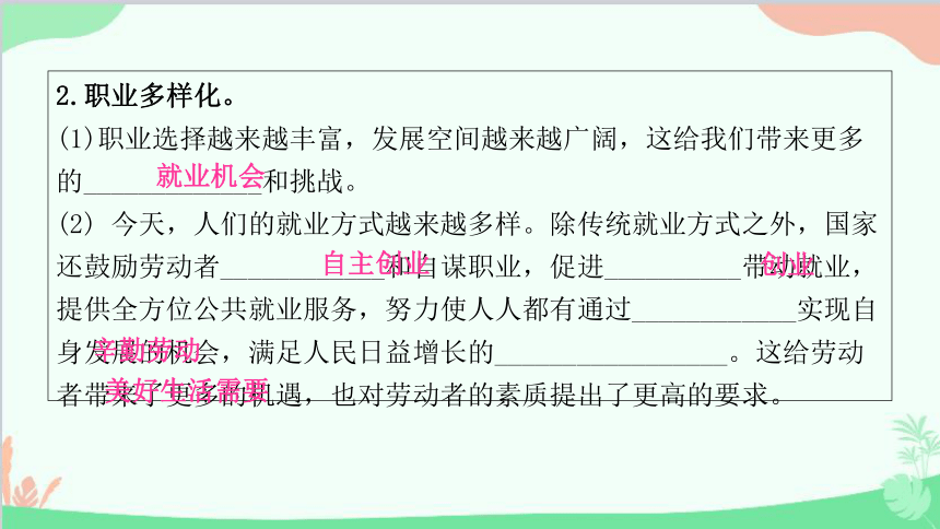 6.2   多彩的职业  学案 课件（22张ppt）