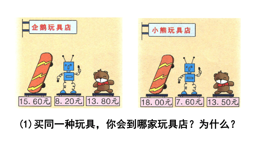 冀教版数学三年级下册  6.3 比较小数的大小   课件（共16张PPT)