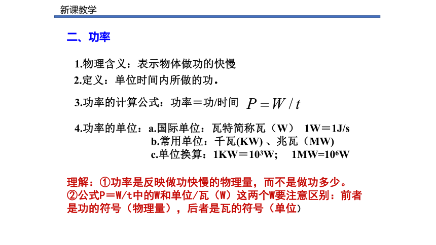 11.4功率【2022-2023学年苏科版九上物理精品课件】（34页ppt）