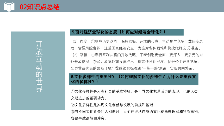 2022年中考一轮复习道德与法治九年级下册第一课 同住地球村 教学课件（20张PPT）