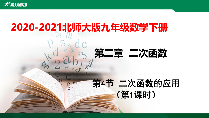 2.4.1 二次函数的应用  课件（共21张PPT）