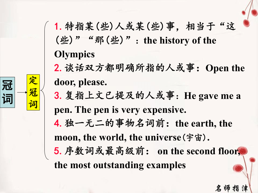 高考英语二轮语法复习：高考冠词 51张ppt