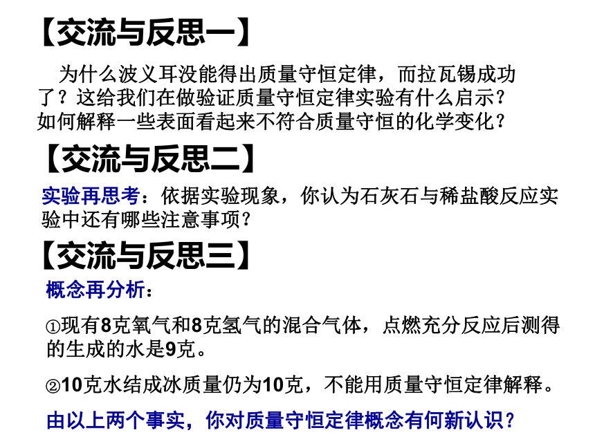 沪教版九上化学 4.2 化学反应中的质量关系 课件（18张ppt）