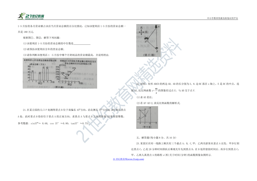 2023年吉林省中考全真模拟 数学试题（三）（含答案）