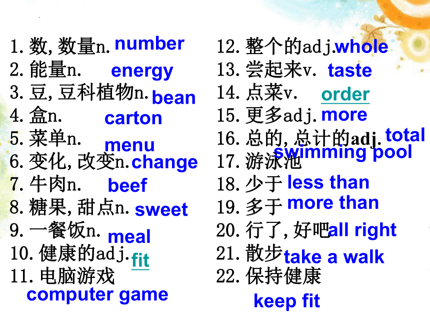 2022年中考英语一轮复习牛津译林版七年级上册Units 5-6 课件(共37张PPT)