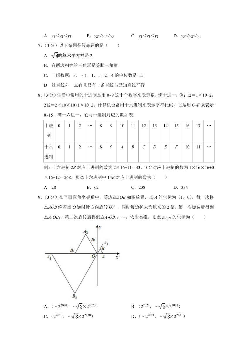 2021年四川省达州市中考数学真题试卷（含答案解析）