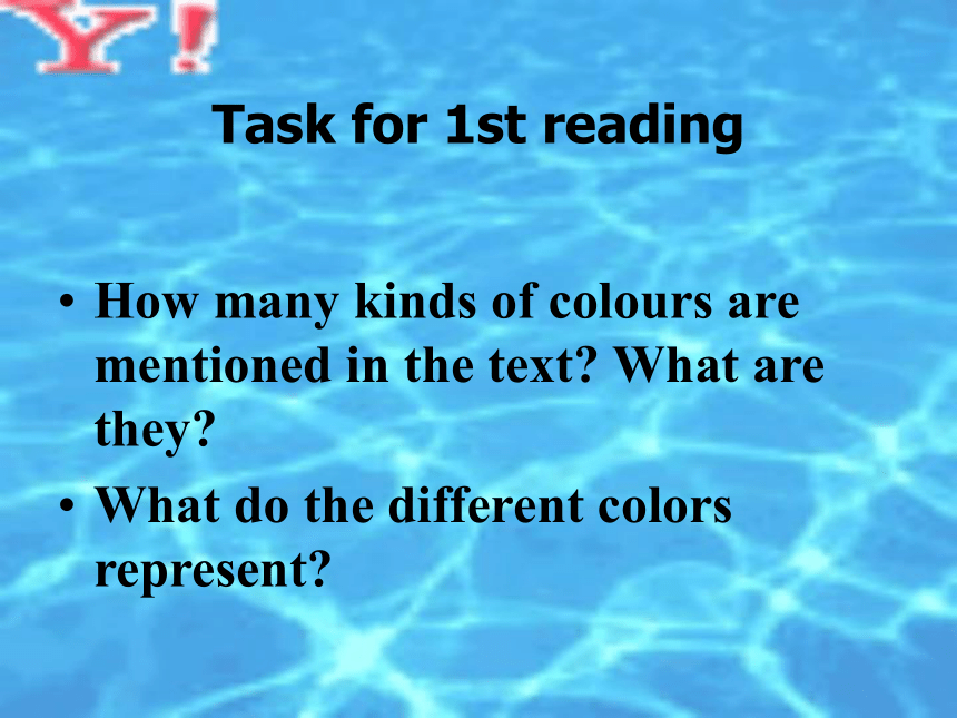Unit 2 Colour Reading ： The power of colours 课件41张