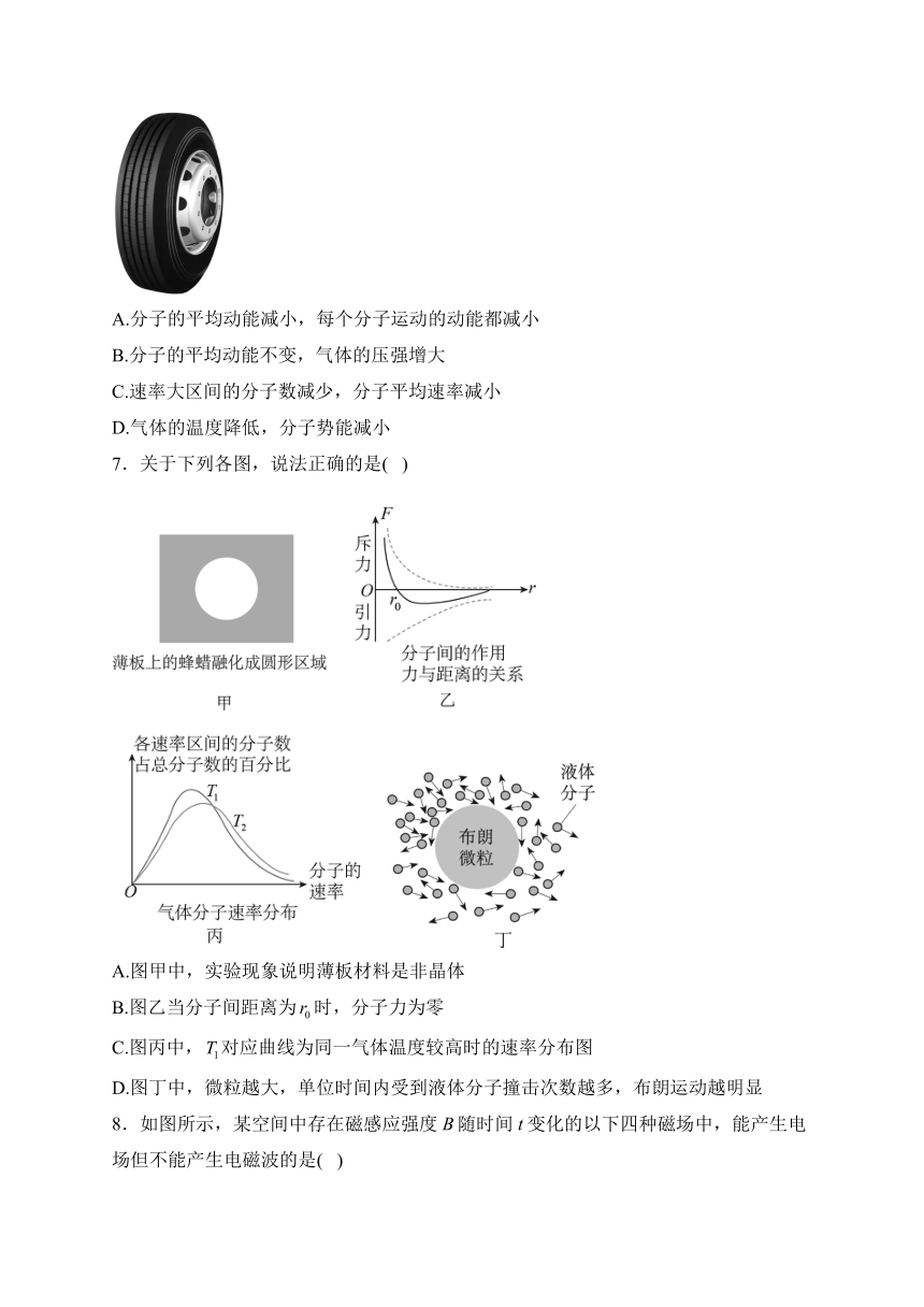 江苏省泰州市兴化市2022-2023学年高二下学期4月期中物理试卷(含解析)