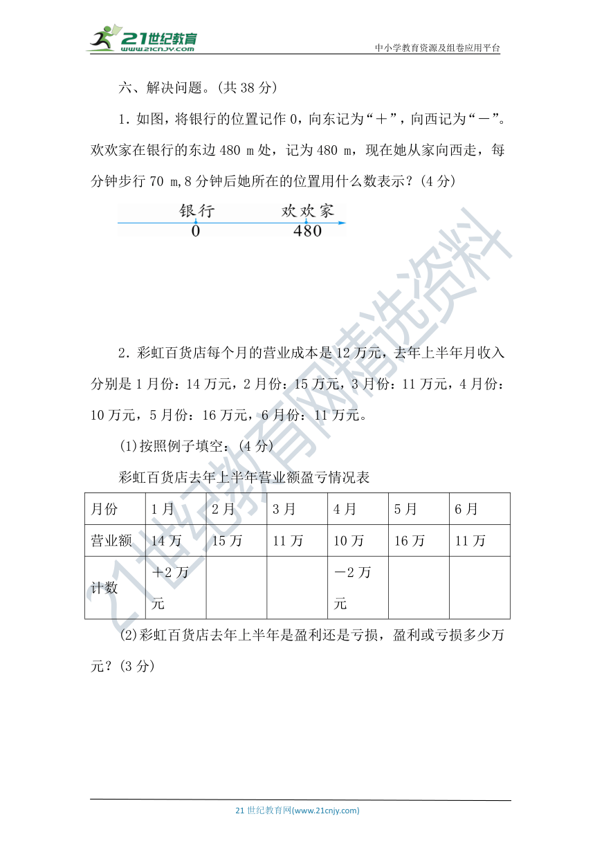 人教版数学六年级下册第一单元达标测试卷（含答案）