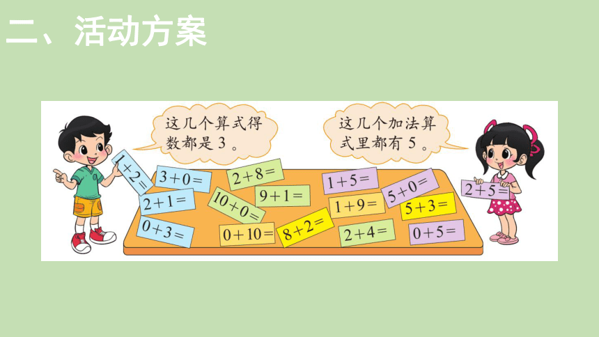 北师大版数学一年级上册3.12 做个加法表+做个减法表  课件（22张ppt）