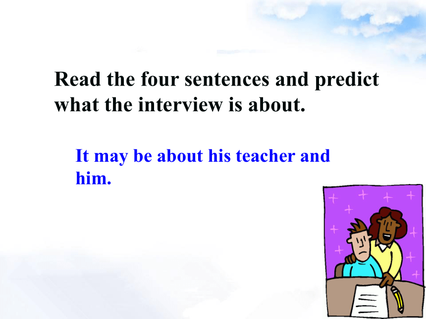 Lesson 15 My Favourite Teacher Period1精品课件(共20张PPT)