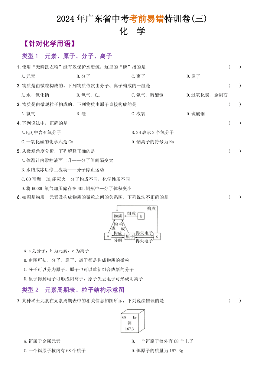 2024年广东省中考化学模拟预测训练卷03（含解析）