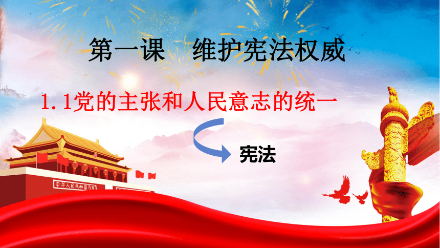 1.1党的主张和人民意志的统一 课件(共48张PPT) 统编版道德与法治八年级下册