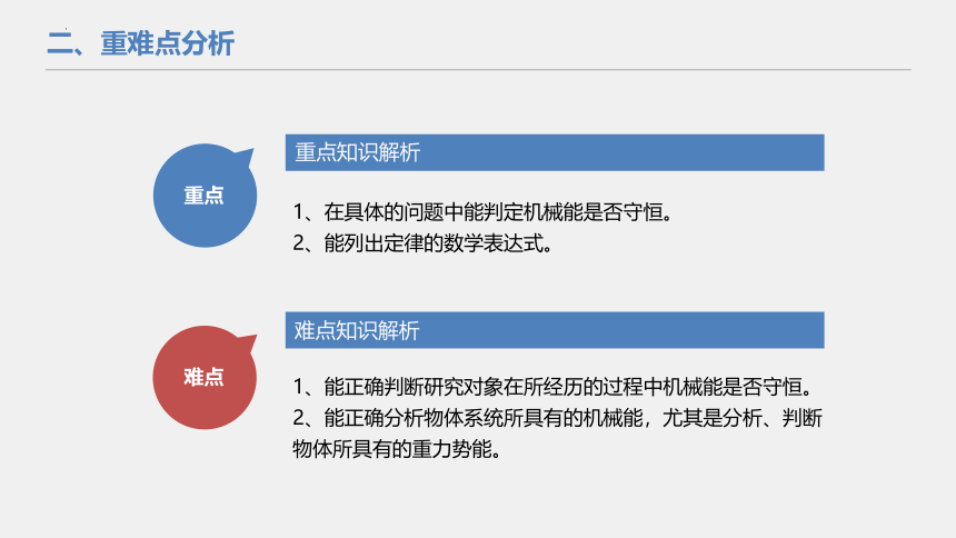 8.4机械能守恒定律说课 课件(共24张PPT)高一下学期物理人教版（2019）必修第二册