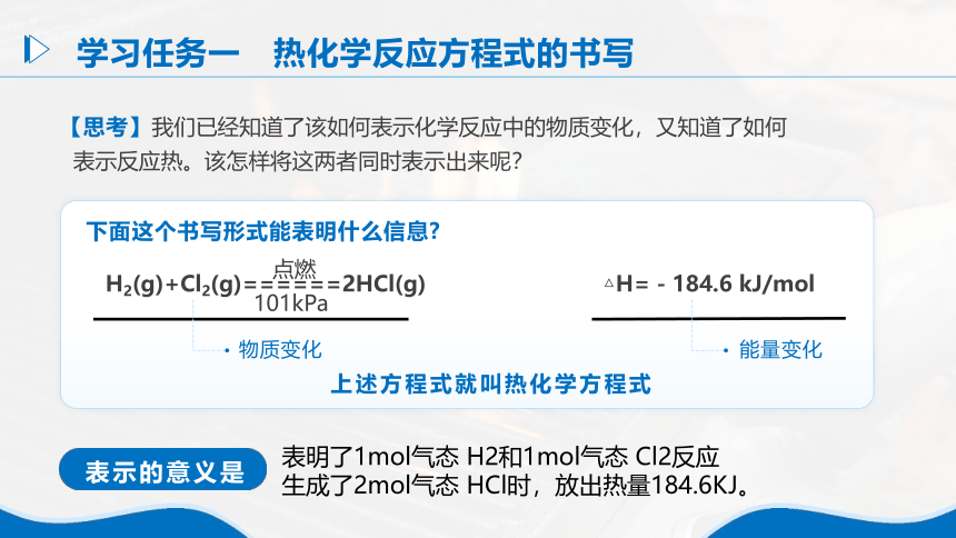 1.1《反应热——热化学反应方程式、燃烧热》（第2课时）课件(共35张PPT)