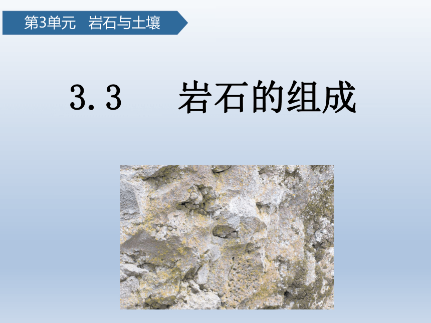 教科版（2017秋）四年级科学下册3.3岩石的组成（课件22张PPT）