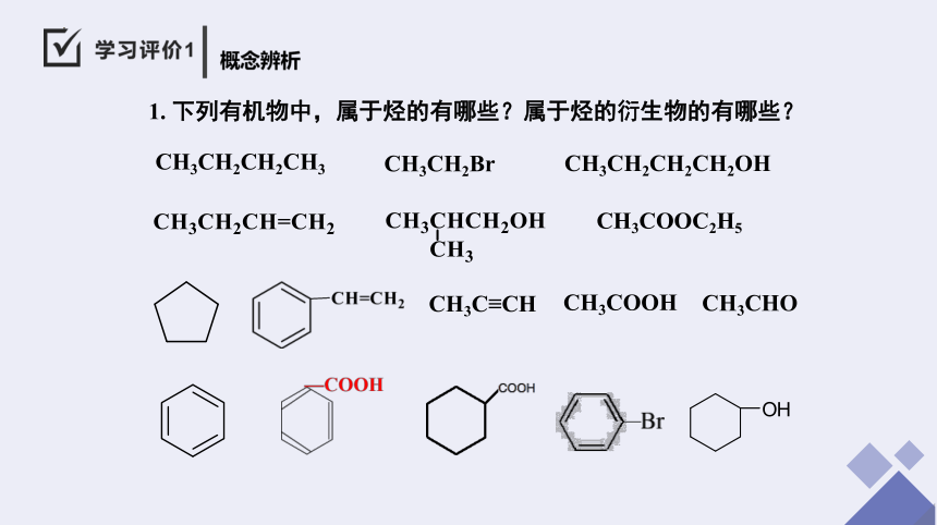 1.1.1 有机化合物的分类方法-高二化学课件(共35张PPT)（人教版2019选择性必修3）