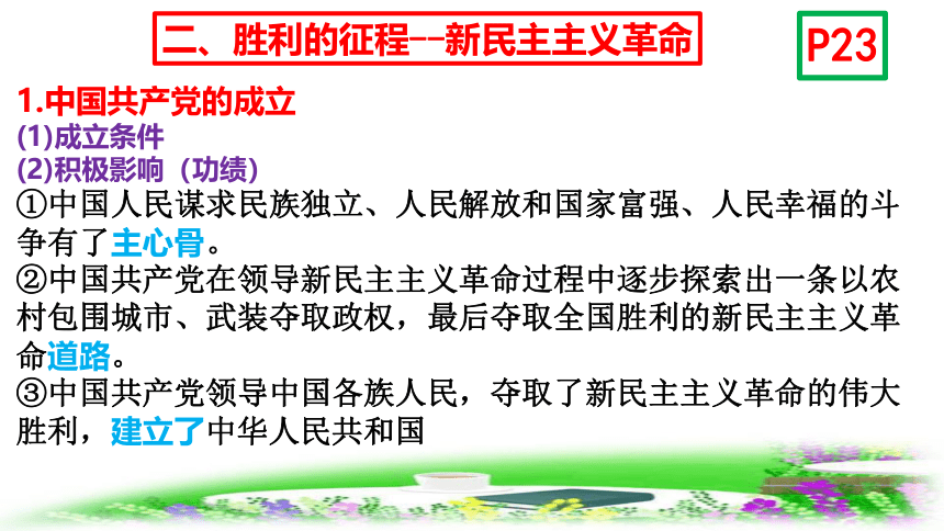 高中政治统编版必修一中国特色社会主义2.1新民主主义革命的胜利课件（共21张PPT）