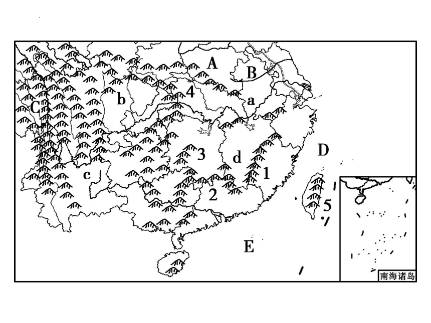 第五章 中国的地域差异 核心地图 课件(共15张PPT)2022-2023学年八年级地理下学期湘教版