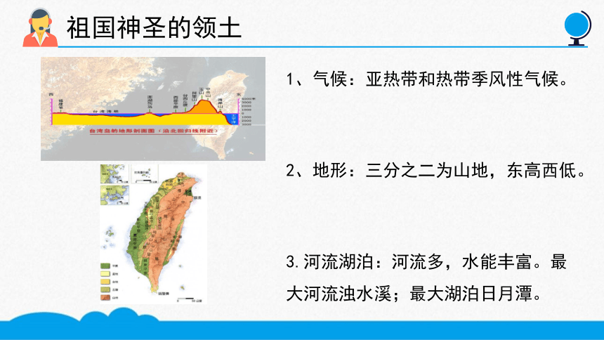 初中地理 祖国的神圣领土──台湾省 微课课件