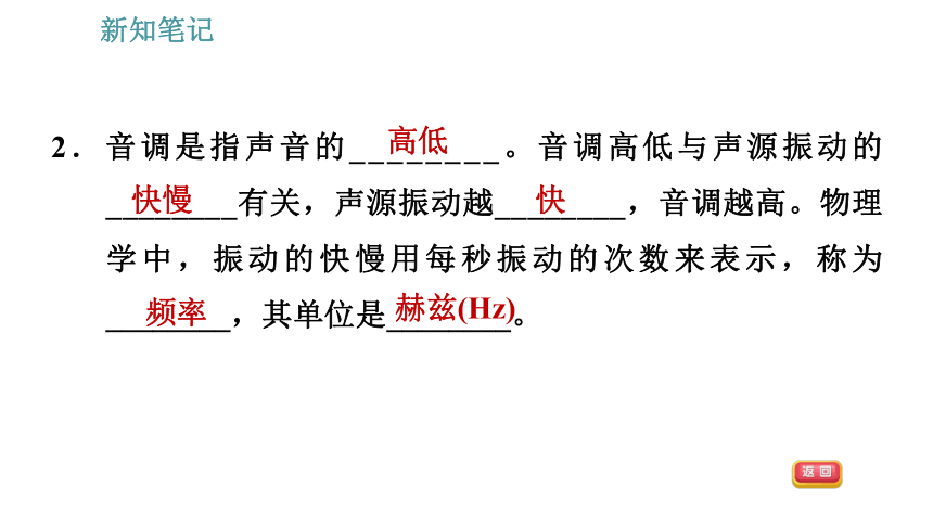 沪科版八年级上册物理习题课件 第3章 3.2.1 声音的特性（29张）