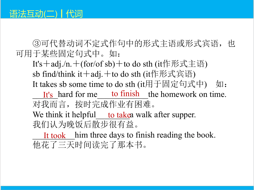 2022中考英语二轮复习PPT课件过关--语法互动2　代词