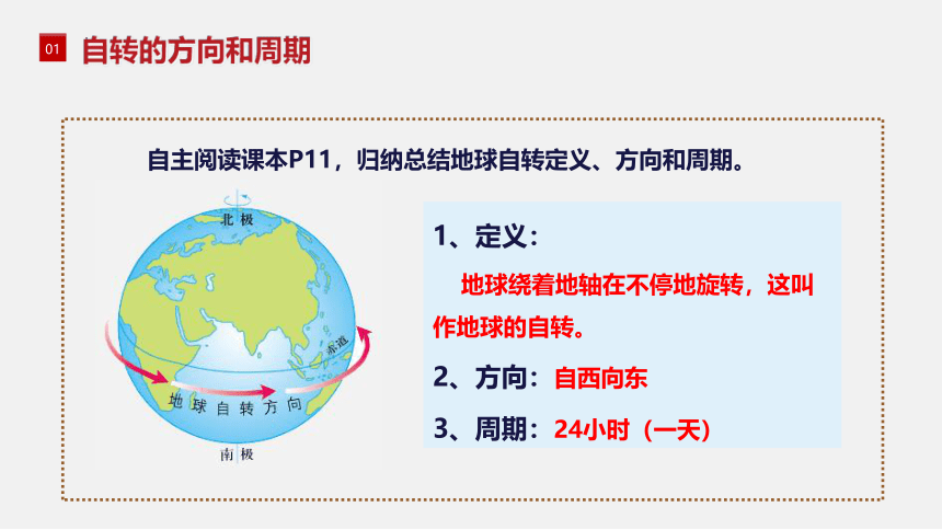 1.3地球的自转课件2022-2023学年商务星球版七年级上册地理(共21张PPT)