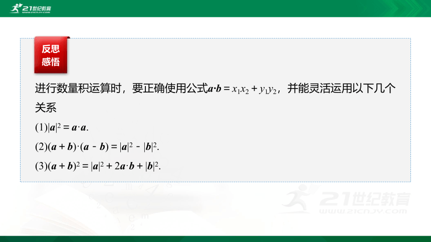 6.3.5 平面向量数量积的坐标表示课件（共23张PPT）